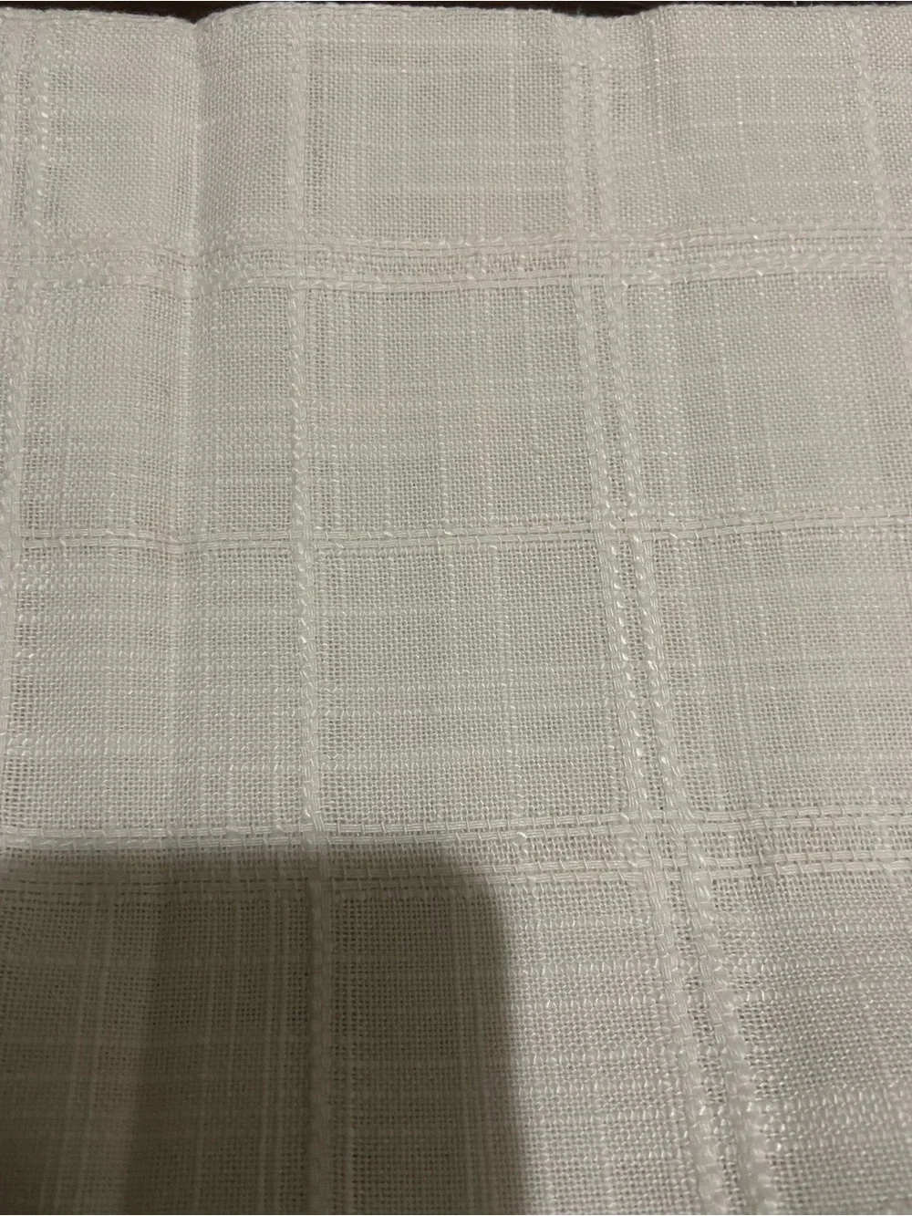 Ramie checkered throw pillowcase - off-white - Square 21”- 2 pieces Pack